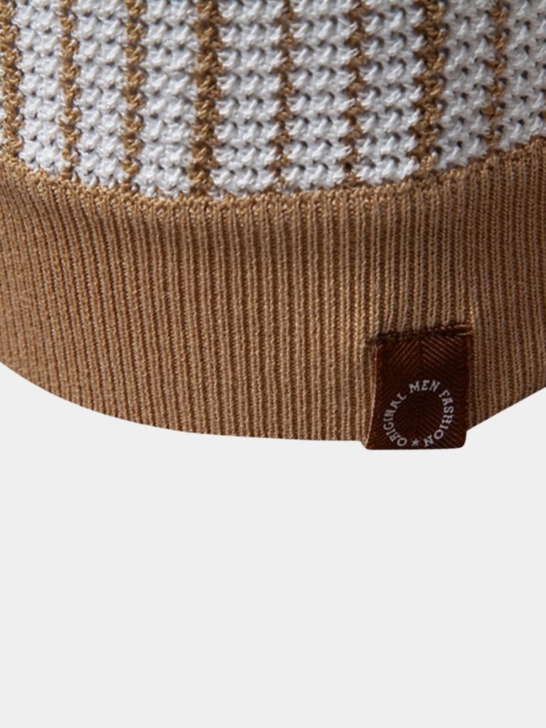 Striped Knit Polo - Palm Beach Boutique