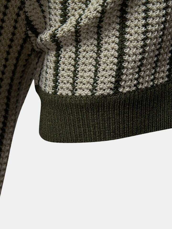 Striped Knit Polo - Palm Beach Boutique