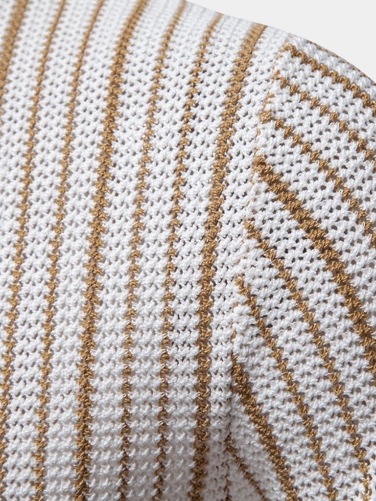 Striped Knit Polo - Palm Beach Boutique