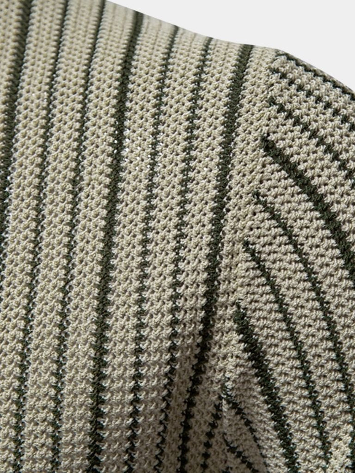 Striped Knit Polo - Palm Beach Boutique