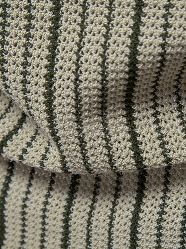 Striped Knit Polo - Palm Beach Boutique