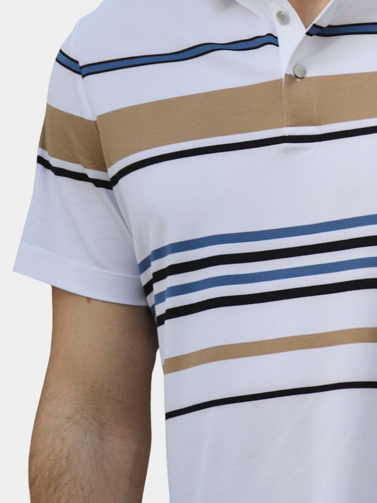 Sunset Striped Polo Palm Beach Boutique