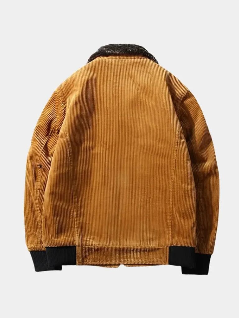 Palm Beach Boutique Corduroy Thermal Windbreaker Jacket