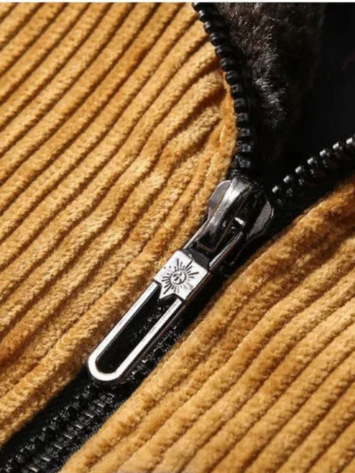 Palm Beach Boutique Corduroy Thermal Windbreaker Jacket