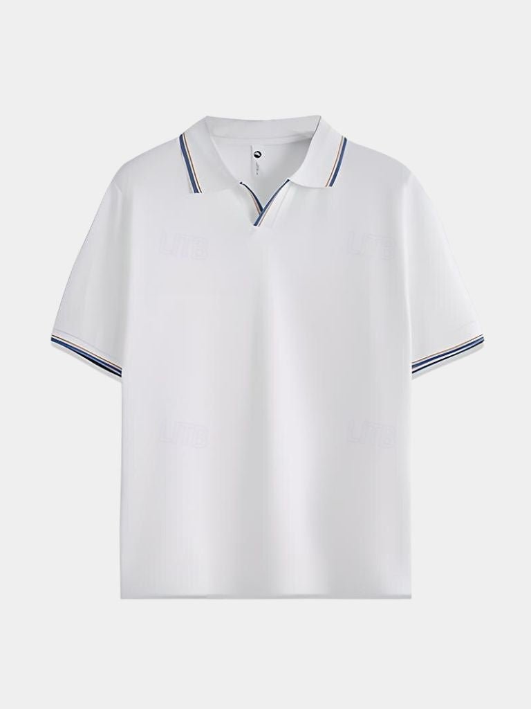 Timeless Black V-Neck Polo - Palm Beach Boutique