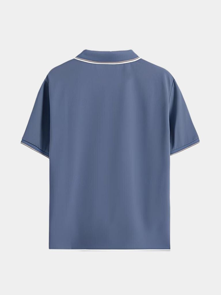 Timeless Black V-Neck Polo - Palm Beach Boutique