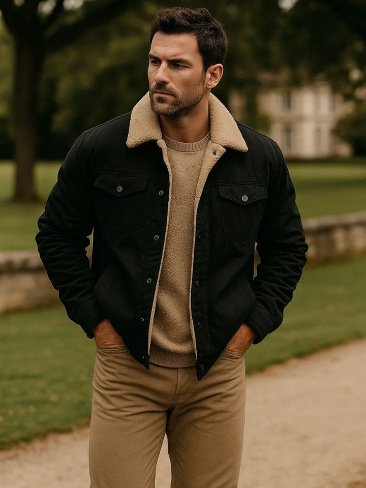 Retro Fleece Bomber Jacket - Palm Beach Boutique