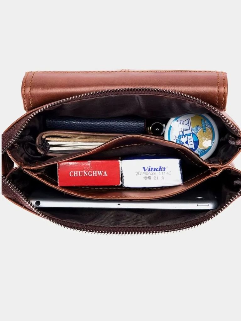 Palm Beach Boutique Classic Leather Shoulder Bag