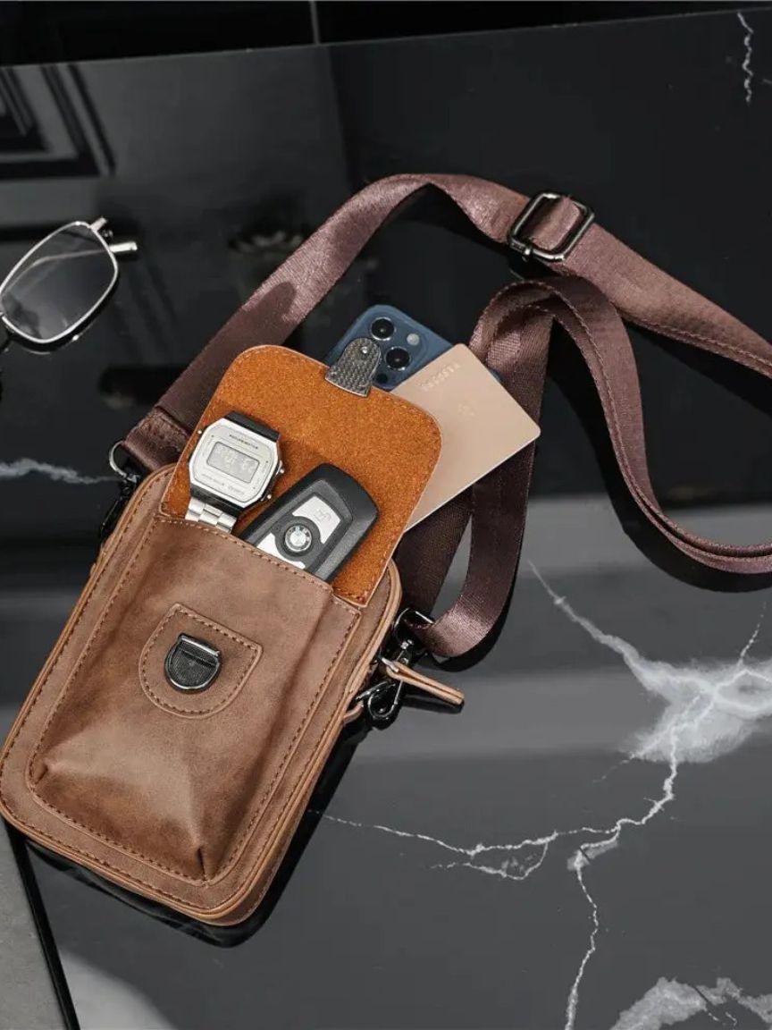 Palm Beach Boutique Mini Vintage Leather Crossbody Bag